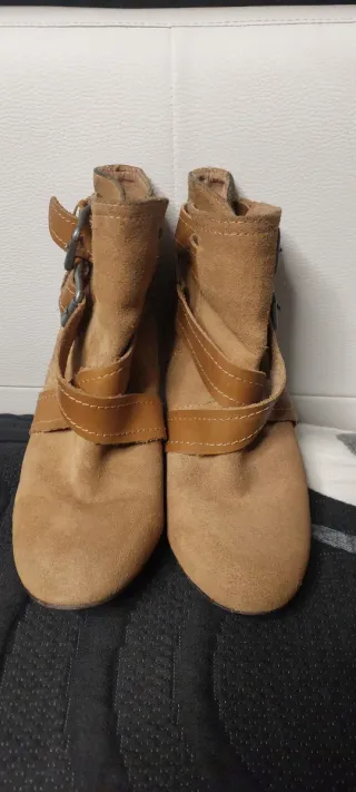 Botines Zara Piel Talla 38