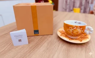 Tazza Thun Sole Ceramica Arancione