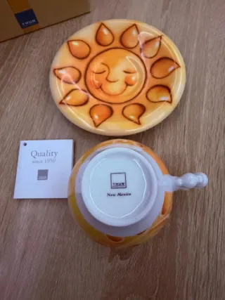 Tazza Thun Sole Ceramica Arancione