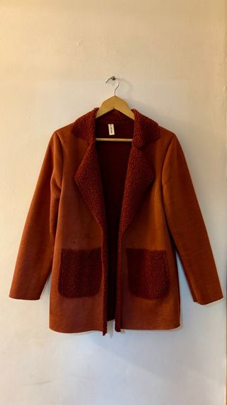 Abrigo abierto con forro interior