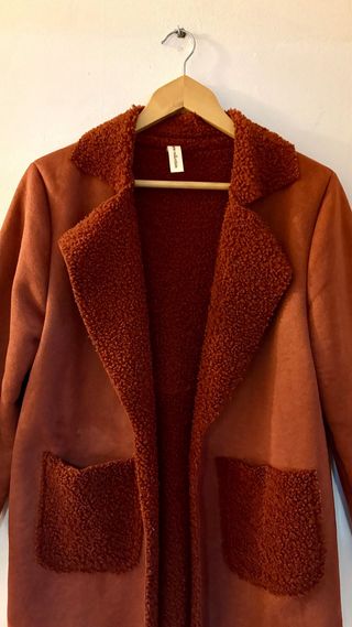 Abrigo abierto con forro interior