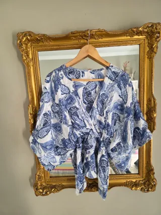 Blusa Retro Paisley T.S a L