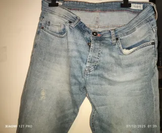 Vaqueros Hombre Azules Desgastados