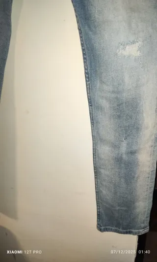 Vaqueros Hombre Azules Desgastados