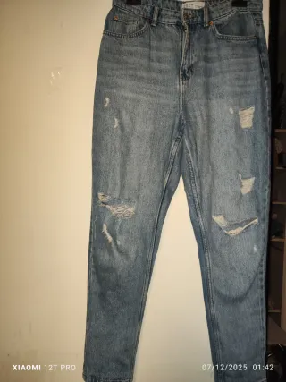 Vaqueros mujer desgastados