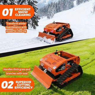 ROBOT CORTACÉSPED DESBROZADORA BULLDOZER ORUGAS