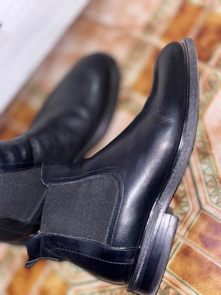 Botas de cuero negras