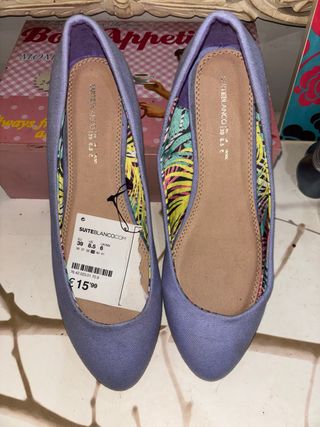 Bailarinas SUITEBLANCO Lila Talla 39