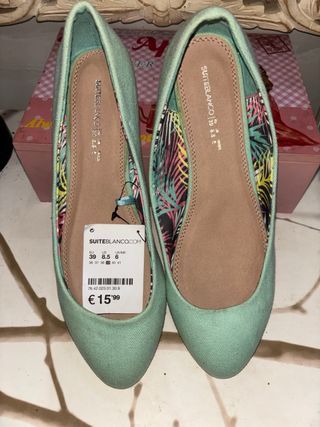 Bailarinas Suite Blanco verde talla 39