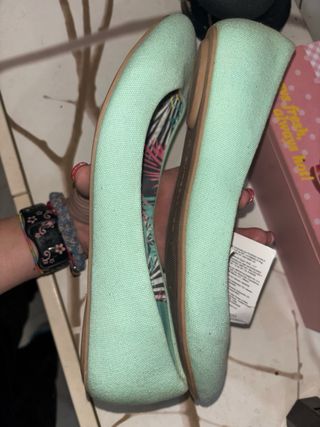 Bailarinas Suite Blanco verde talla 39