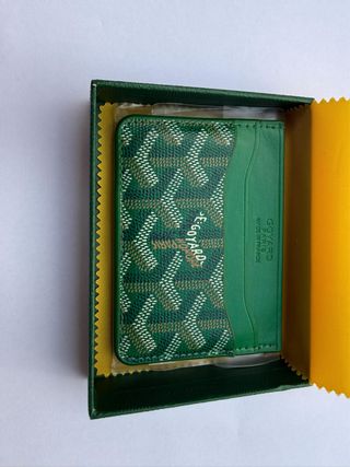 Tarjetero Goyard Verde Multicolor