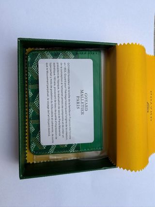 Tarjetero Goyard Verde Multicolor