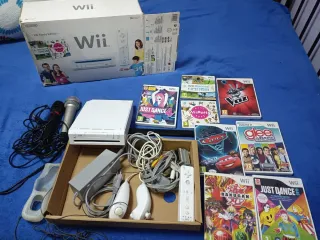 Consola Wii Blanca + 6 Juegos + Accesorios