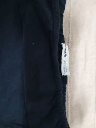 Top negro tela talla XS para una 32/34