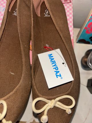 Bailarinas Marypaz Marrones con Lazo