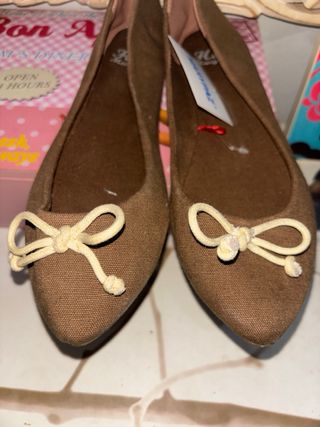 Bailarinas Marypaz Marrones con Lazo