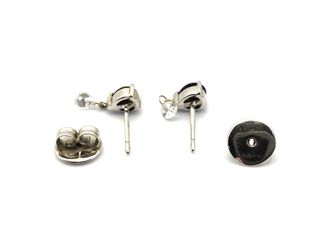 pendientes oro 18k con piedra con diamante