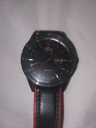 Reloj Lotus Negro y Rojo