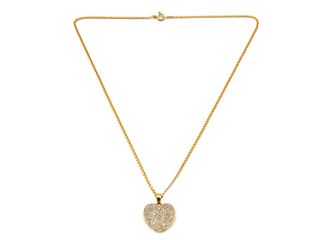 cadena oro 18k con piedra con diamante 24cm