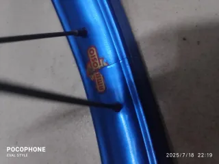 LLANTAS AMBROSIO AZULES BMX