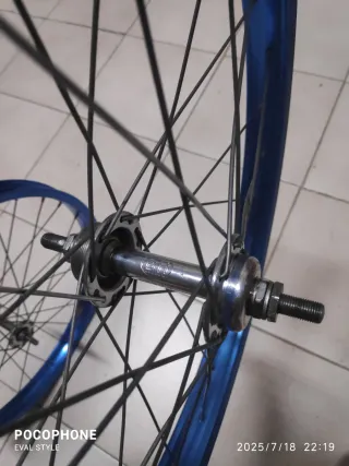 LLANTAS AMBROSIO AZULES BMX