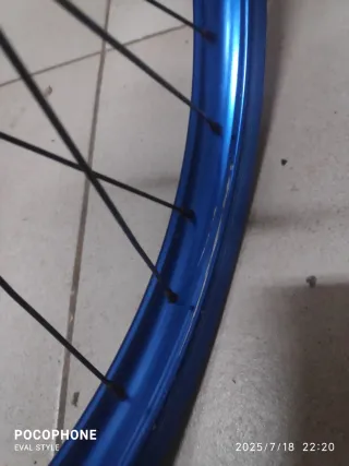 LLANTAS AMBROSIO AZULES BMX