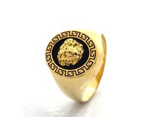 sello oro 18k con onix