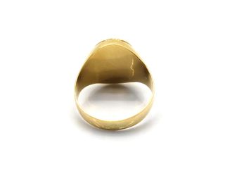 sello oro 18k con onix