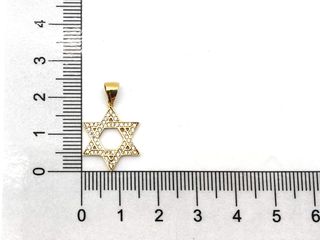 colgante oro 18k con piedra con circonita