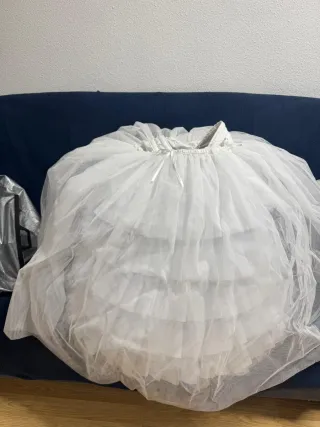 Cancán Fallera Blanco. Talla 85.