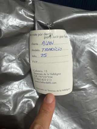 Cancán Fallera Blanco. Talla 85.