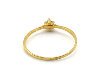 anillo oro 18k con piedra con circonita