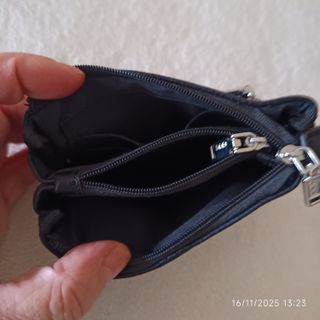 Cartera monedero mujer negra Misako.