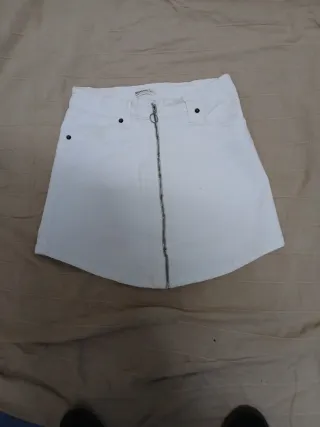 Falda vaquera blanca Brownie Talla XS