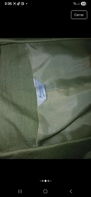 Conjunto chaqueta, falda,blusa y bolso