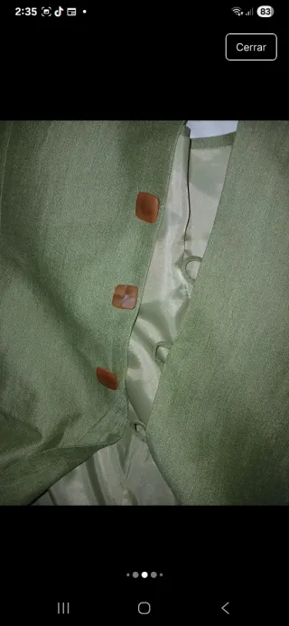 Conjunto chaqueta, falda,blusa y bolso