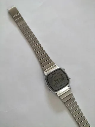 Orologio Casio LA 670 Acciaio Grigio