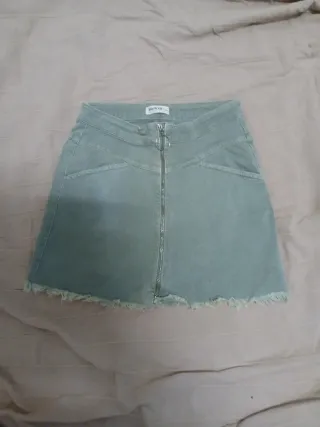 Falda vaquera verde Brownie Talla XS-S