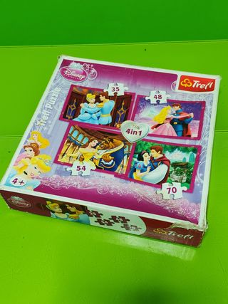 Puzzle 4 en 1 Princesas Disney Trefl
