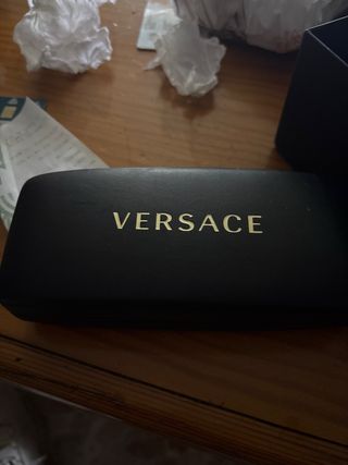 Occhiali da sole Versace dorati e neri