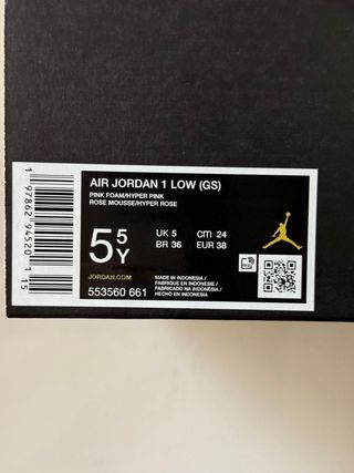 Nike Air Jordan 1 Low Hyper Pink Foam