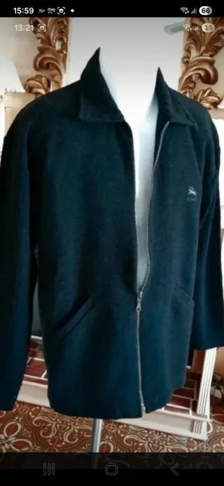 Chaqueta de punto de lana con cremallera A'Piero