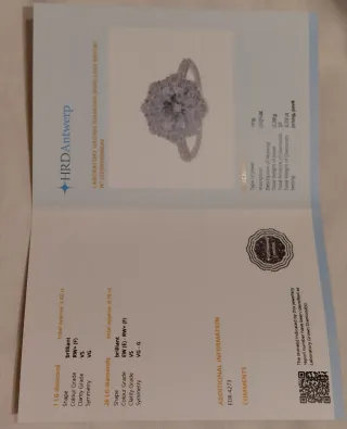 Anillo oro blanco diamantes