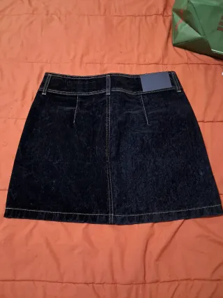 Falda vaquera mini negra Talla M