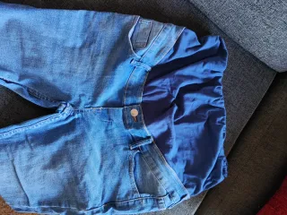 Pantalones de maternidad azules