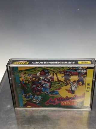 videojuego casete, cassette AUF WIEDERSEHEN MONTY - ERBE - Gremlin - MSX
