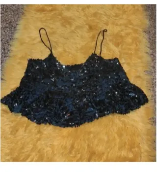 Top lentejuelas tirantes talla L