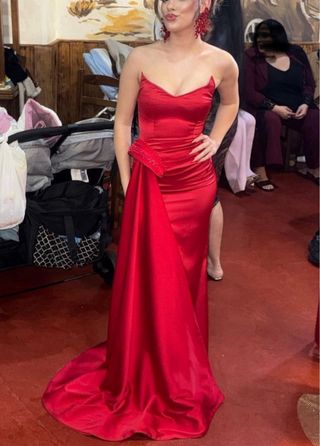 Vestido fiesta rojo XXS