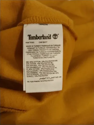 Felpa Timberland Gialla con Logo