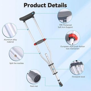 NUEVO! Muletas Axilares (2 Piezas)